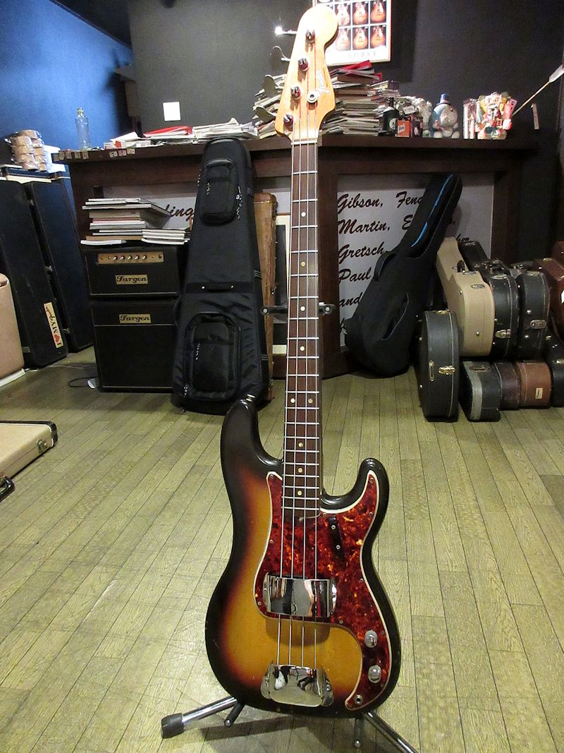 1966 Fender Precision Bass Sunburst - ヴィンテージギター買取り
