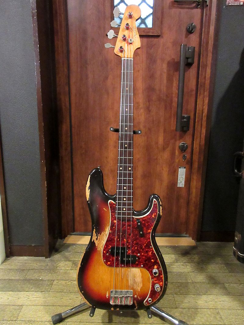 1962 Fender Precision Bass Sunburst - ヴィンテージギター買取り