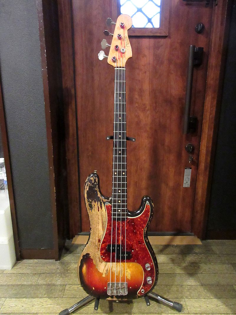1962 Fender Precision Bass Sunburst - ヴィンテージギター買取り